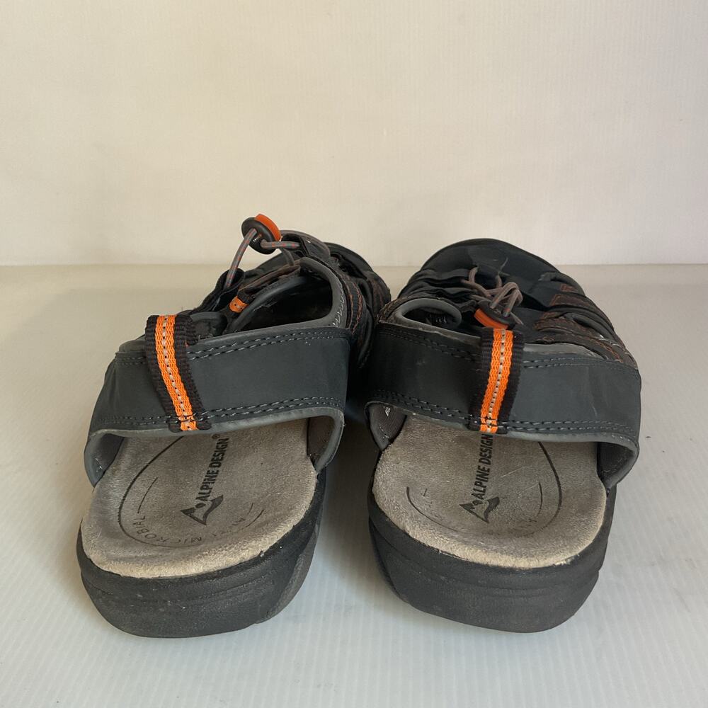 Alpine Design Boulder II Men’s Outdoor Hiking Sandals Size 11 Gray Orange - Picture 6 of 9